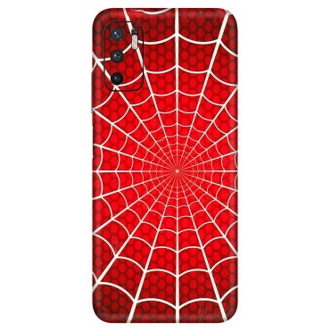 Xiaomi Redmi Phone Skins (All Models) - Classic Spidey Web - 3D Embossed Finish (L-115) Redmi Note 10T 5G