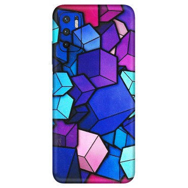 Xiaomi Redmi Phone Skins (All Models) - Cube Doodle - 3D Embossed Finish (L-141) Redmi Note 10T 5G