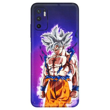 Xiaomi Redmi Phone Skins (All Models) - Goku Purple Anime - 3D Embossed Finish (L-147) Redmi Note 10T 5G