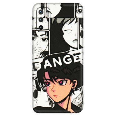 Xiaomi Redmi Phone Skins (All Models) - Danger Anime - 3D Embossed Finish (L-155) Redmi Note 10T 5G