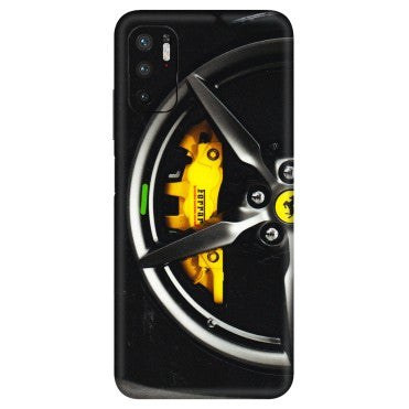 Xiaomi Redmi Phone Skins (All Models) - Ferrari Wheel Alloy - 3D Embossed Finish (L-173) Redmi Note 10T 5G