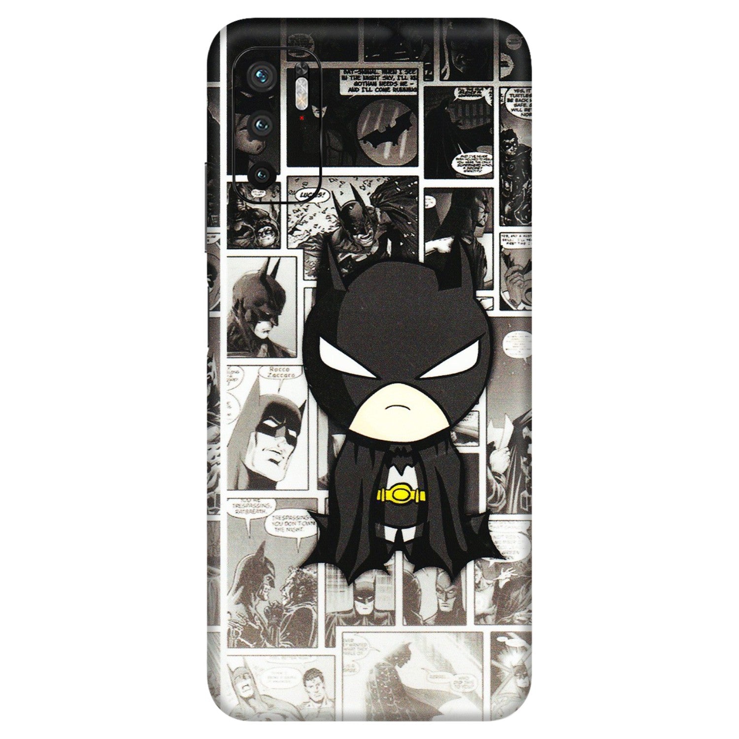 Xiaomi Redmi Phone Skins (All Models) - Toon Batman - 3D Embossed Finish (L-182) Redmi Note 10T 5G