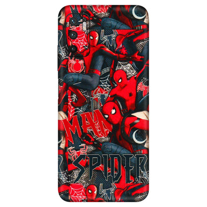 Xiaomi Redmi Phone Skins (All Models) - SpiderMan Cool - 3D Embossed Finish (L-188) Redmi Note 10T 5G