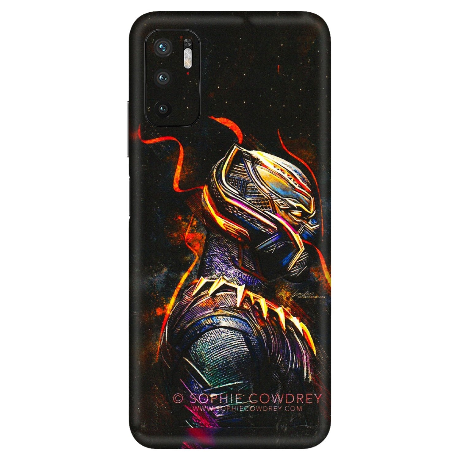 Xiaomi Redmi Phone Skins (All Models) - Black Panther - 3D Embossed Finish (L-190) Redmi Note 10T 5G
