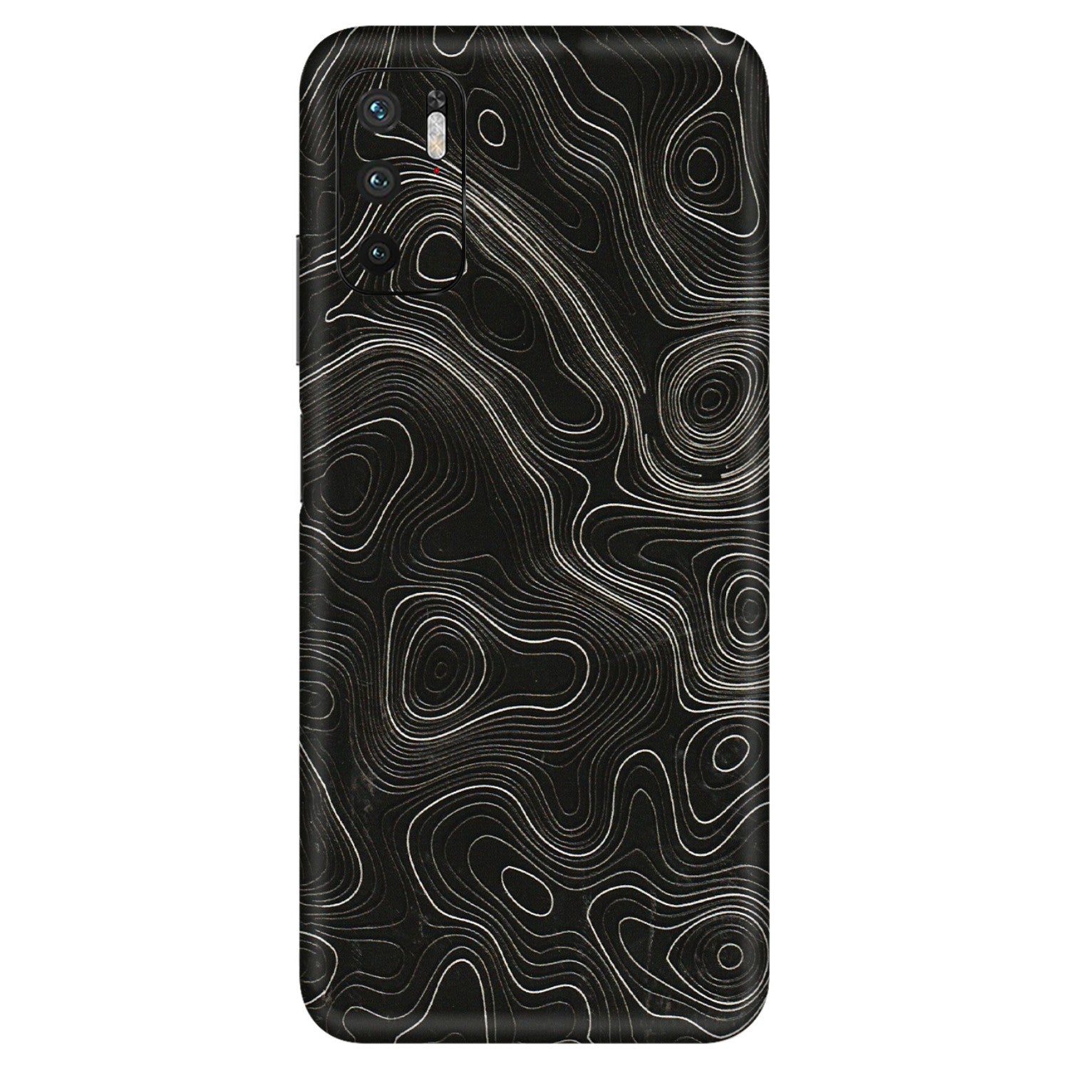 Xiaomi Redmi Phone Skins (All Models) - Black Swirl - 3D Embossed Finish (L-196) Redmi Note 10T 5G