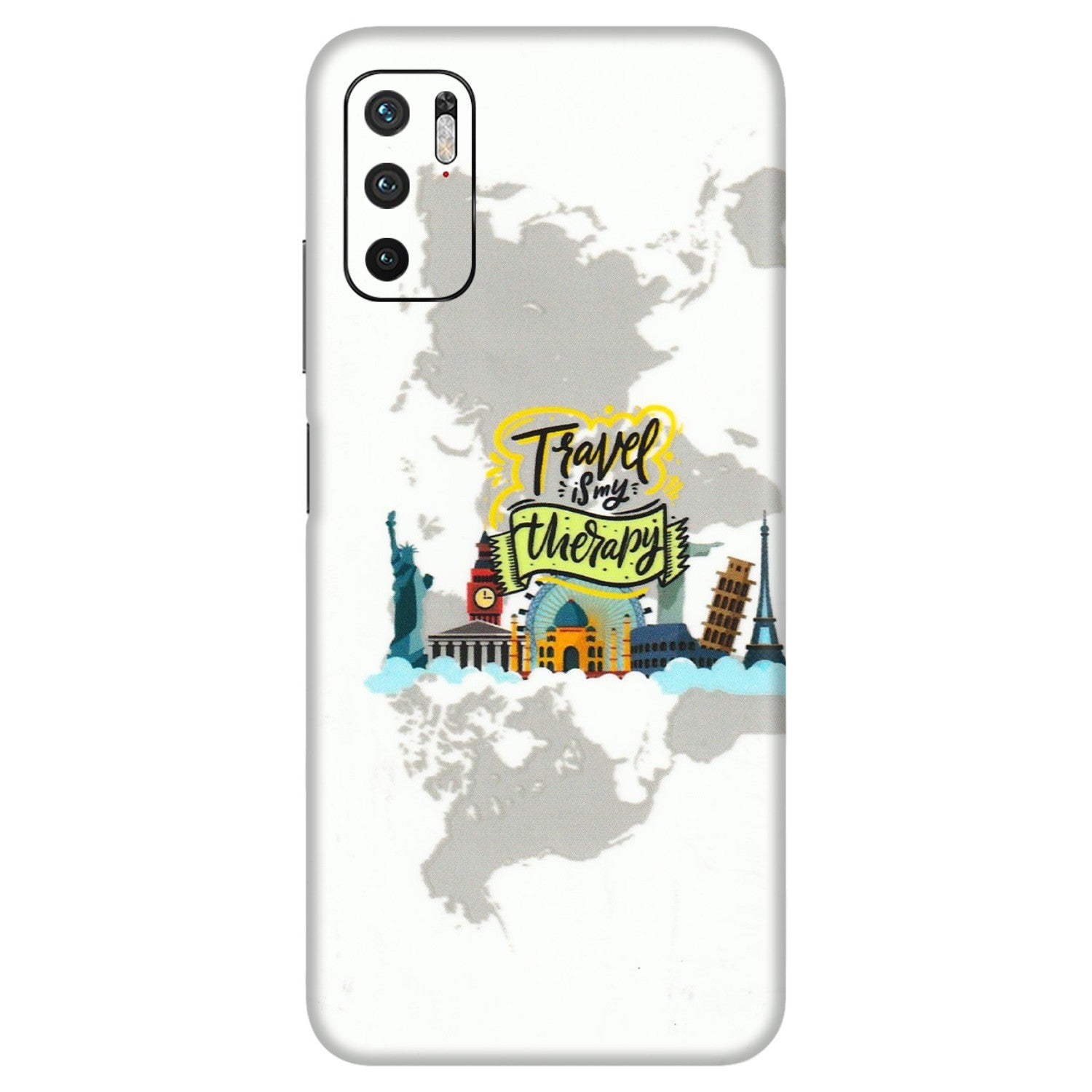 Xiaomi Redmi Phone Skins (All Models) - Travel Therapy - 3D Embossed Finish (L-199) Redmi Note 10T 5G