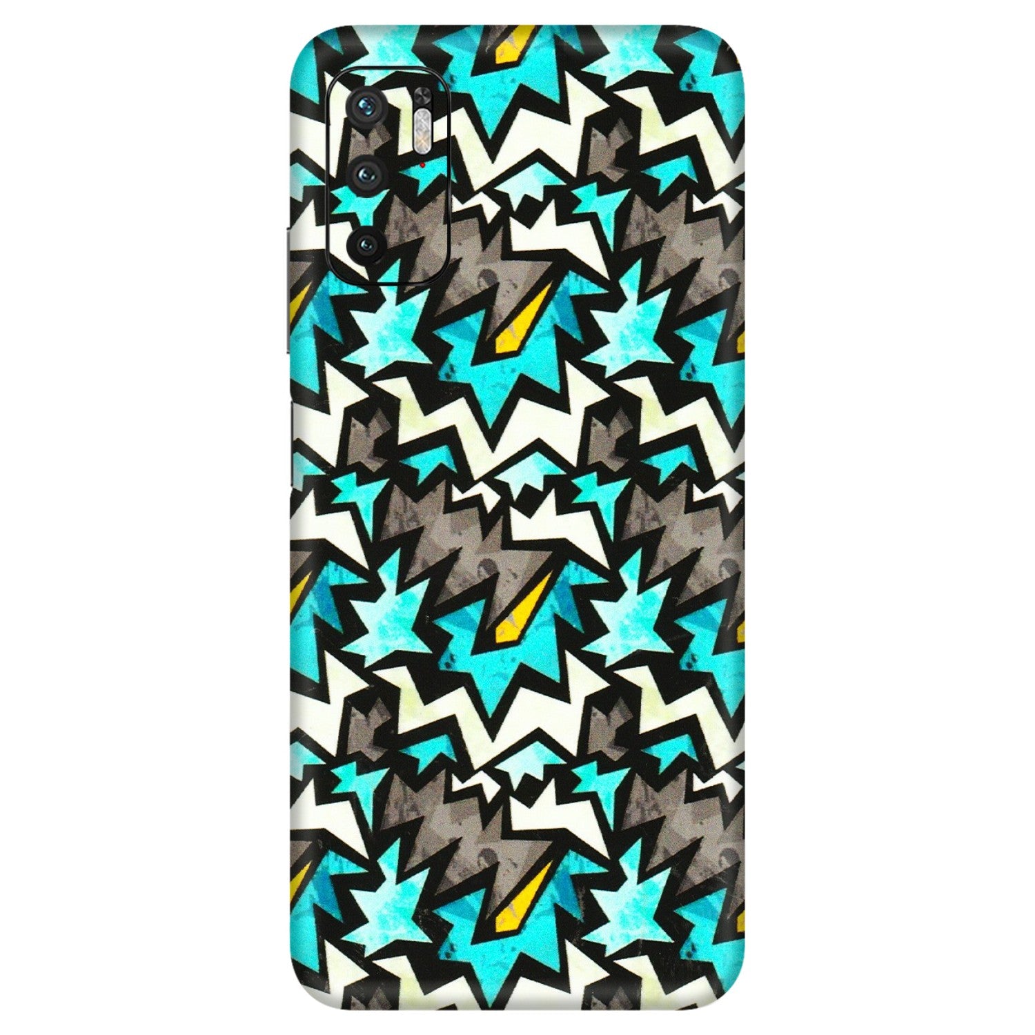 Xiaomi Redmi Phone Skins (All Models) - Funky Zig Zag - 3D Embossed Finish (L-223) Redmi Note 10T 5G