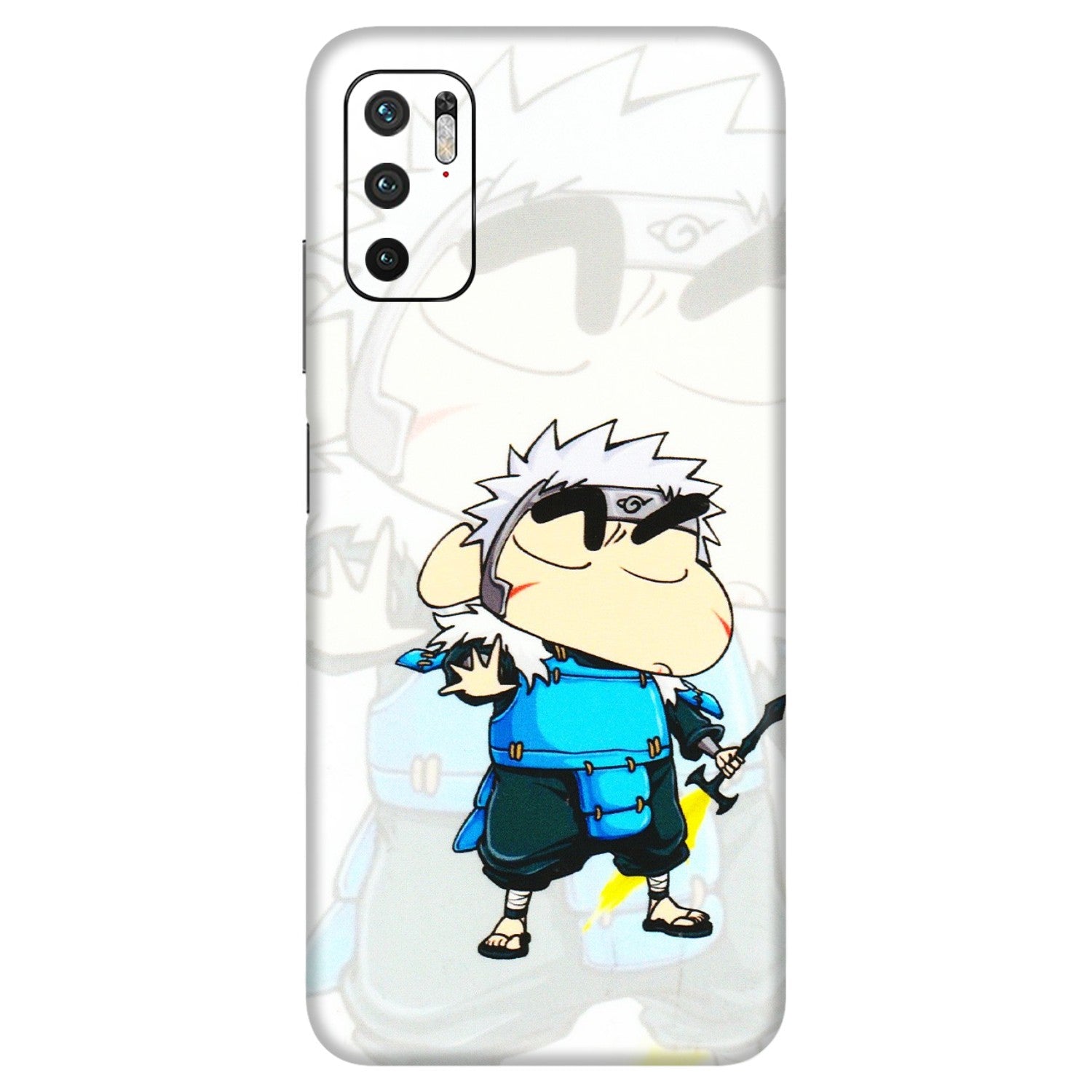 Xiaomi Redmi Phone Skins (All Models) - Angry Young Shinchan - 3D Embossed Finish (L-226) Redmi Note 10T 5G