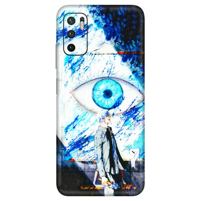 Xiaomi Redmi Phone Skins (All Models) - Gojo Satoru evil eye - 3D Embossed Finish (L-239) Redmi Note 10T 5G