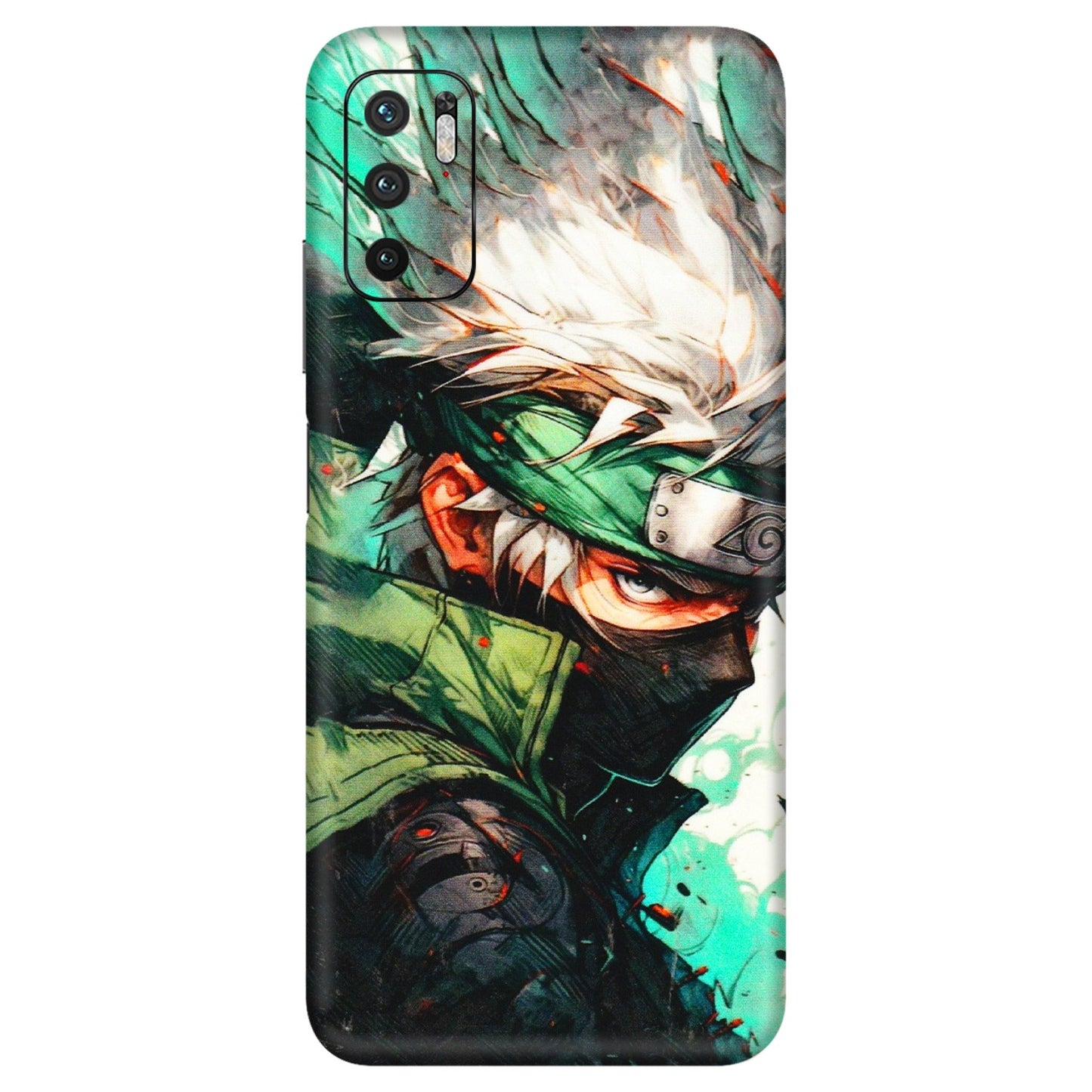 Xiaomi Redmi Phone Skins (All Models) - Kakashi Side Profile - 3D Embossed Finish (L-249) Redmi Note 10T 5G