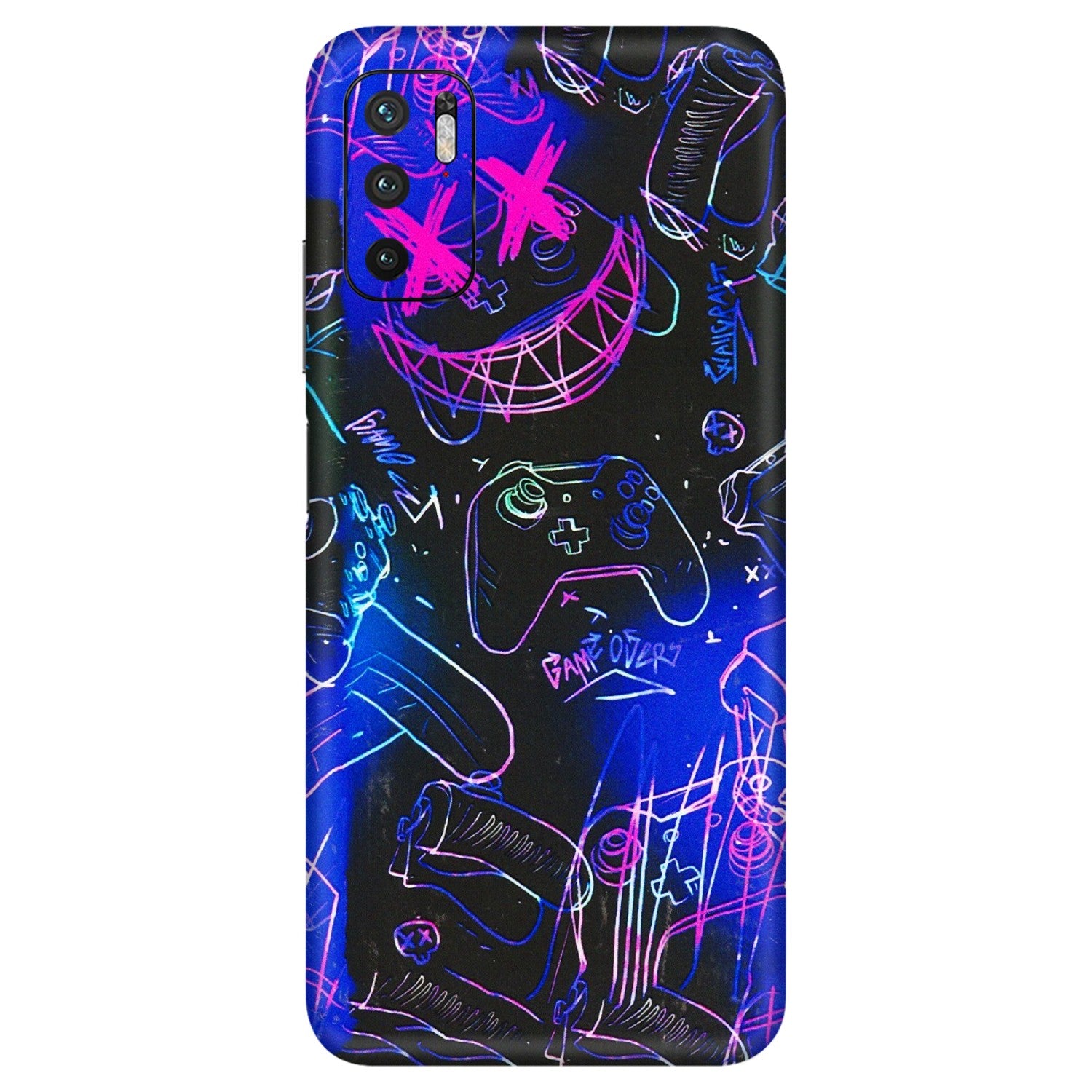 Xiaomi Redmi Phone Skins (All Models) - Gamers Paradise - 3D Embossed Finish (L-258) Redmi Note 10T 5G