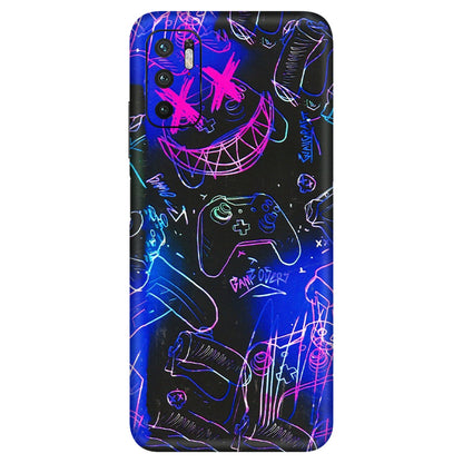 Xiaomi Redmi Phone Skins (All Models) - Gamers Paradise - 3D Embossed Finish (L-258) Redmi Note 10T 5G