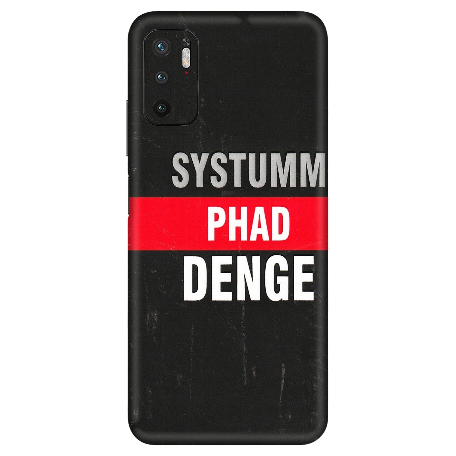 Xiaomi Redmi Phone Skins (All Models) - Systumm Phad Denge - 3D Embossed Finish (L-278) Redmi Note 10T 5G