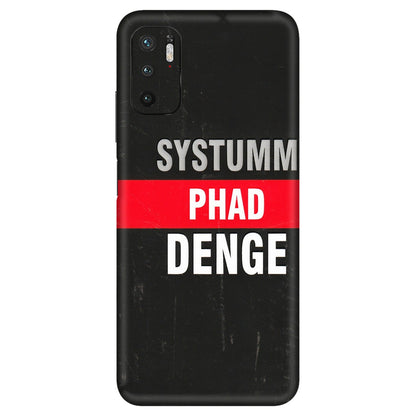 Xiaomi Redmi Phone Skins (All Models) - Systumm Phad Denge - 3D Embossed Finish (L-278) Redmi Note 10T 5G