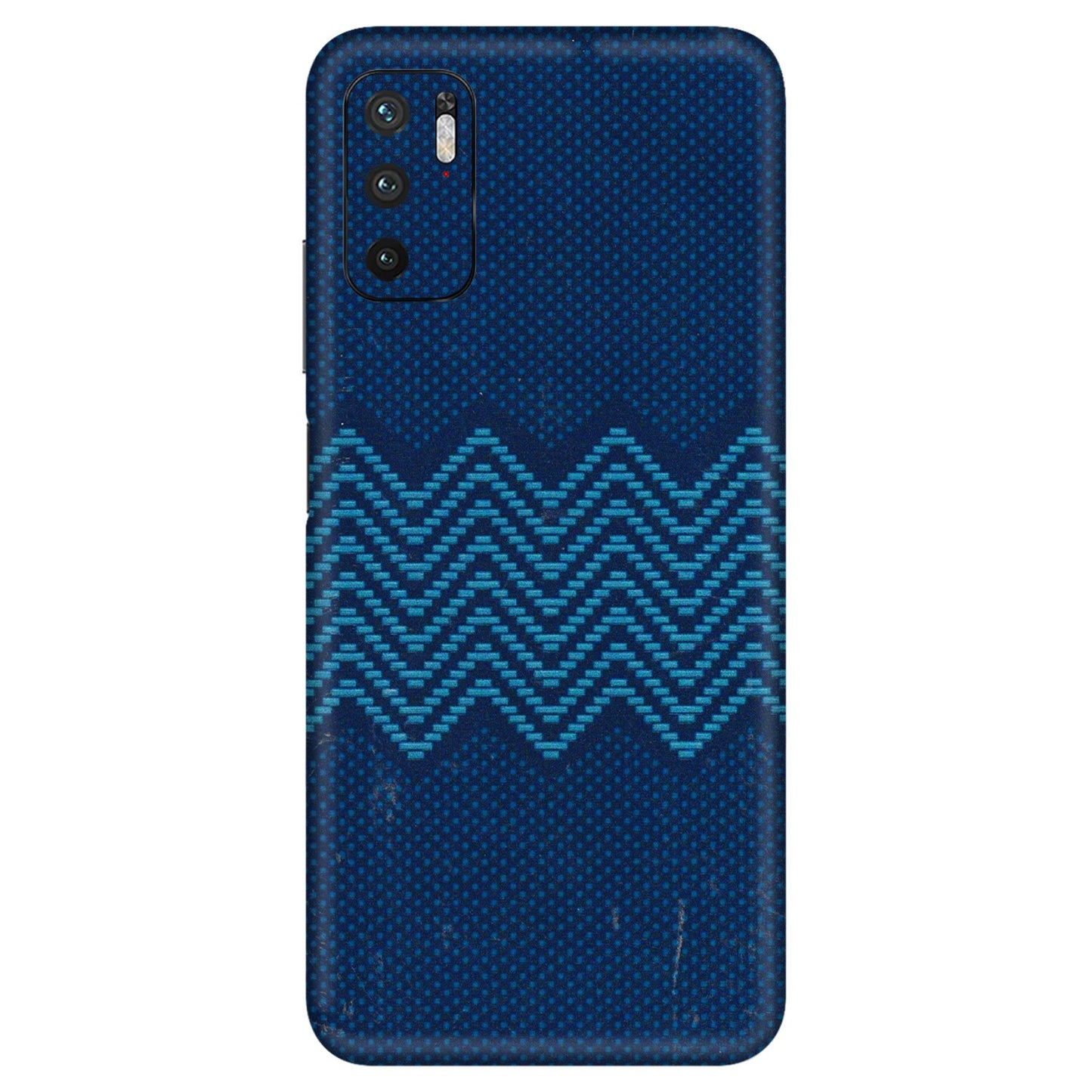 Xiaomi Redmi Phone Skins (All Models) - Blue Sober Waves - 3D Embossed Finish (L-306) Redmi Note 10T 5G