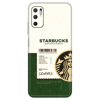 Xiaomi Redmi Phone Skins (All Models) - Starbucks Barcode - 3D Embossed Finish (L-308) Redmi Note 10T 5G