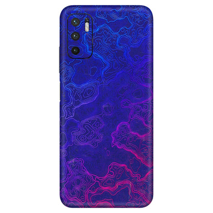 Xiaomi Redmi Phone Skins (All Models) - Purple Ripples Swirl - 3D Embossed Finish (L-314) Redmi Note 10T 5G