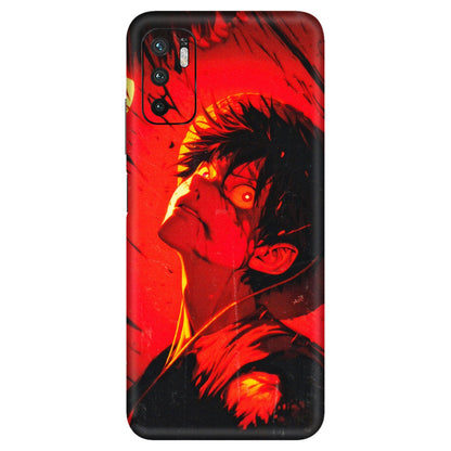 Xiaomi Redmi Phone Skins (All Models) - D.Luffy Power Up One Piece Anime - 3D Embossed Finish (L-326) Redmi Note 10T 5G