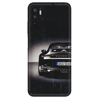 Xiaomi Redmi Phone Skins (All Models) - New Black Porsche GT3 - 3D Embossed Finish (L-327) Redmi Note 10T 5G