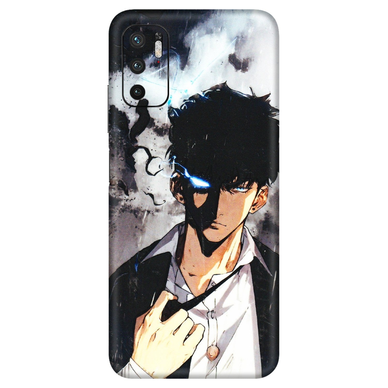 Xiaomi Redmi Phone Skins (All Models) - Sung Jinwoo Manhwa Anime - 3D Embossed Finish (L-328) Redmi Note 10T 5G