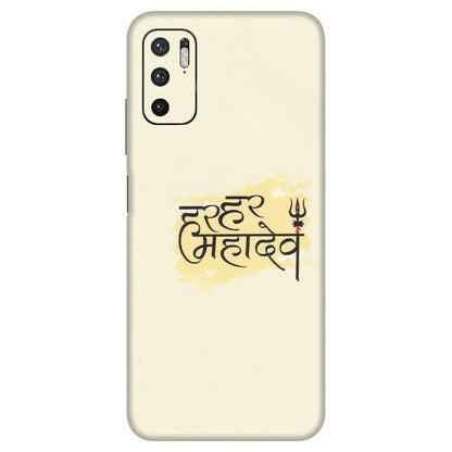 Xiaomi Redmi Phone Skins (All Models) - Har Har Mahadev - Matte Finish (M-10) Redmi Note 10T 5G