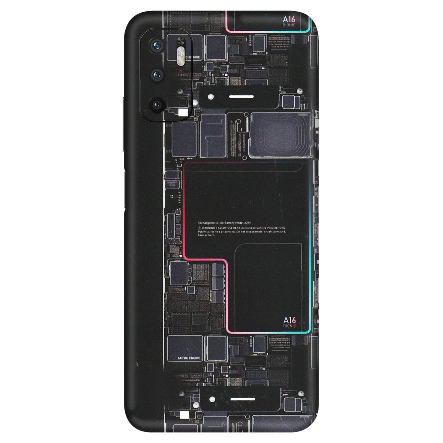 Xiaomi Redmi Phone Skins (All Models) - Motherboard Circuit Layout - Matte Finish (M-117) Redmi Note 10T 5G