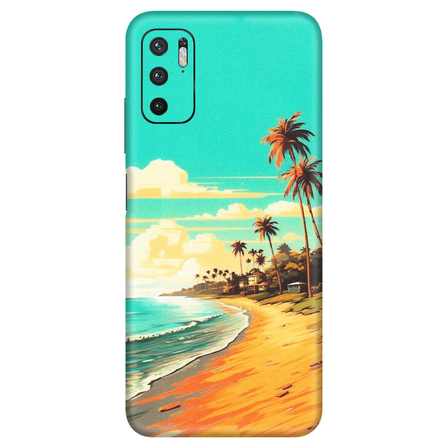 Xiaomi Redmi Phone Skins (All Models) - Miami Beach - Matte Finish (M-136) Redmi Note 10T 5G