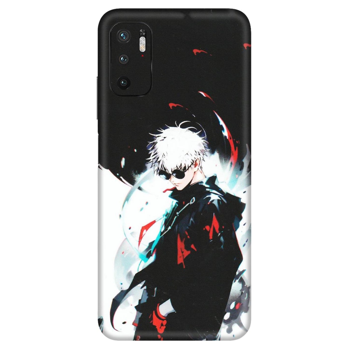 Xiaomi Redmi Phone Skins (All Models) - Gojo Powerful Charater Kaisen Anime - Matte Finish (M-144) Redmi Note 10T 5G