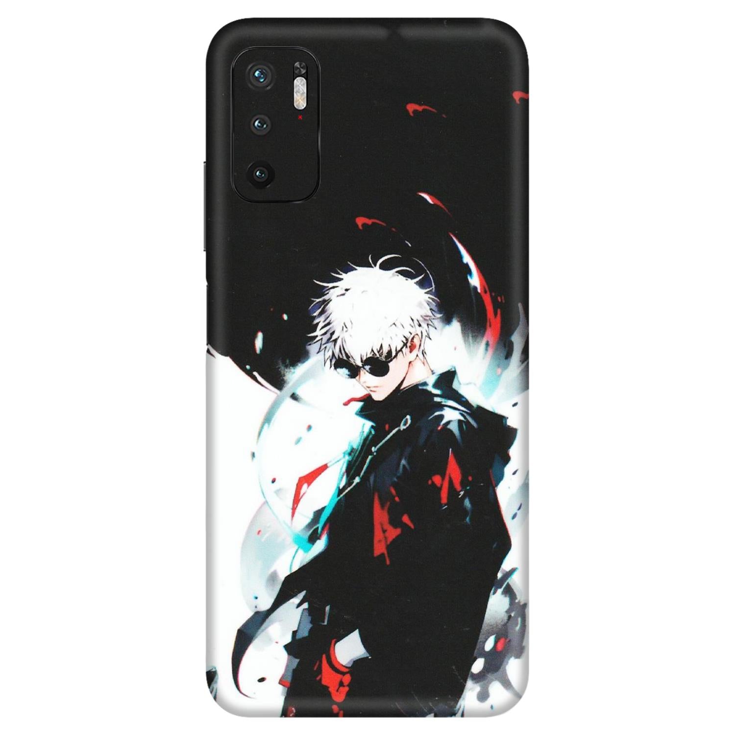 Xiaomi Redmi Phone Skins (All Models) - Gojo Powerful Charater Kaisen Anime - Matte Finish (M-144) Redmi Note 10T 5G