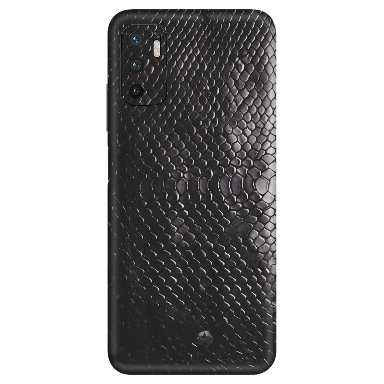 Xiaomi Redmi Phone Skins (All Models) - Black Snack Leather - Matte Finish (M-147) Redmi Note 10T 5G