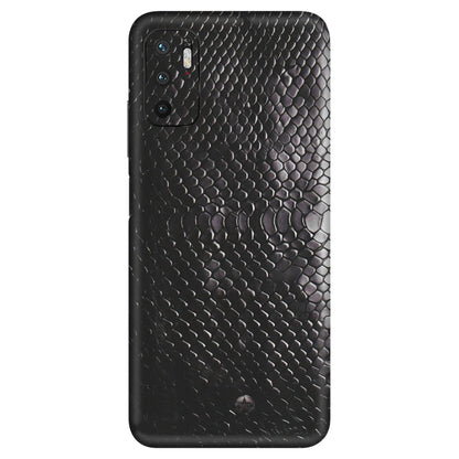 Xiaomi Redmi Phone Skins (All Models) - Black Snack Leather - Matte Finish (M-147) Redmi Note 10T 5G