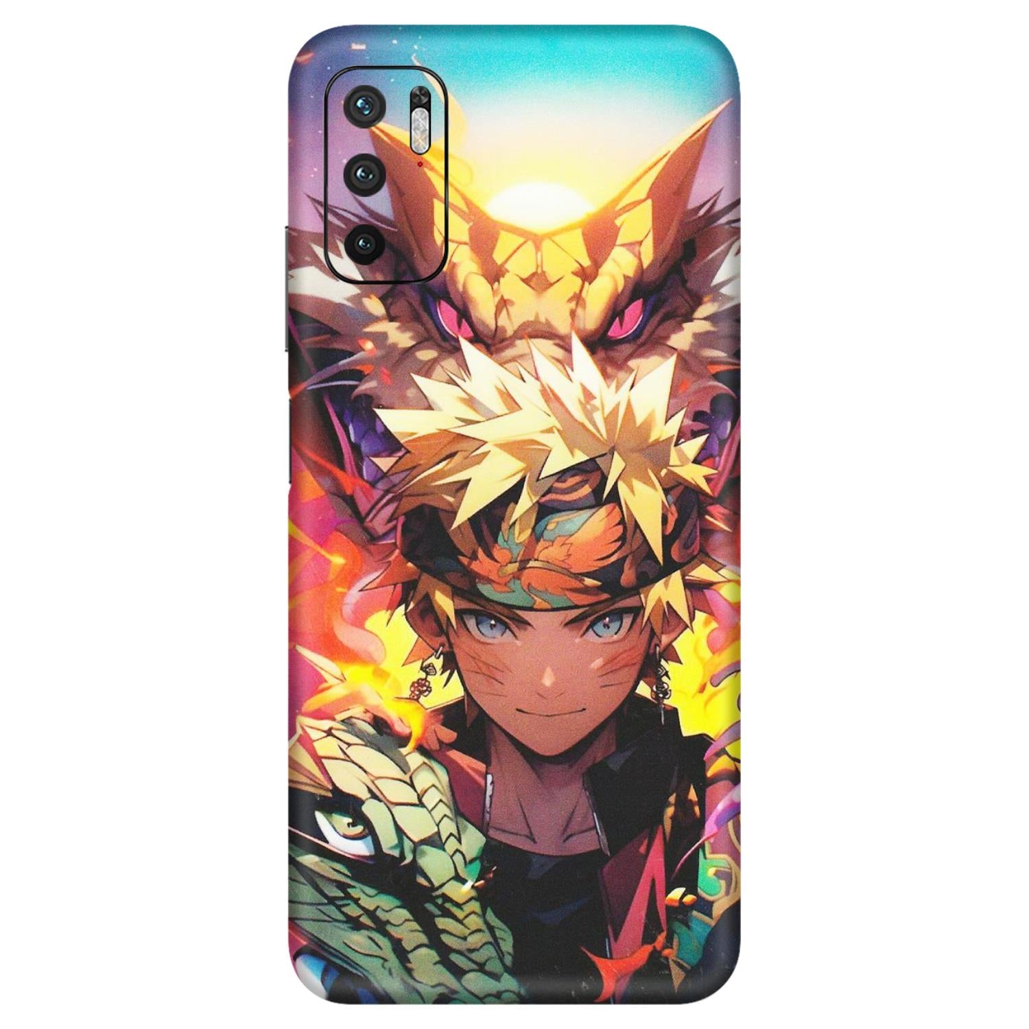 Xiaomi Redmi Phone Skins (All Models) - Angry Naruto Anime - Matte Finish (M-148) Redmi Note 10T 5G
