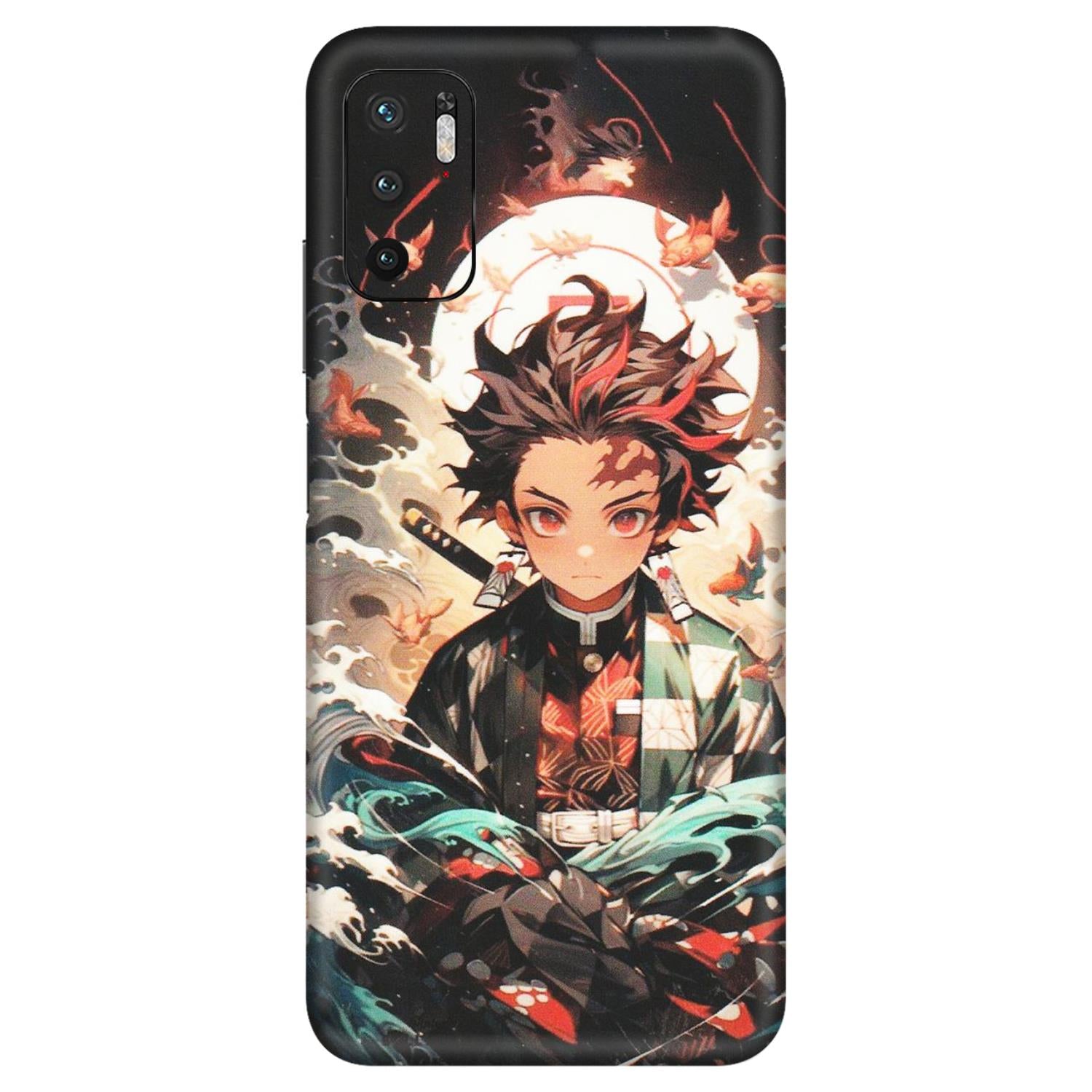 Xiaomi Redmi Phone Skins (All Models) - Tanjiro Demon Slayer Anime - Matte Finish (M-158) Redmi Note 10T 5G