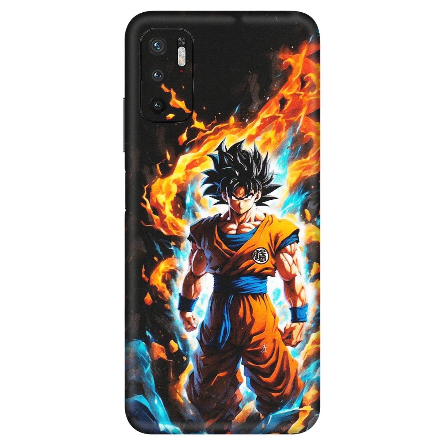Xiaomi Redmi Phone Skins (All Models) - Goku Transformation Anime - Matte Finish (M-159) Redmi Note 10T 5G