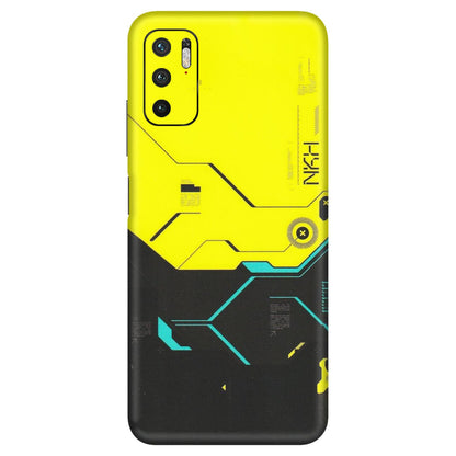 Xiaomi Redmi Phone Skins (All Models) - Black Yellow Technica - Matte Finish (M-53) Redmi Note 10T 5G