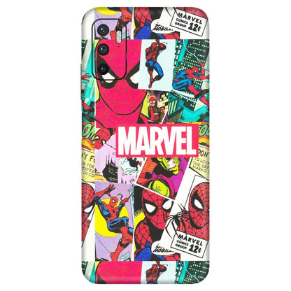 Xiaomi Redmi Phone Skins (All Models) - Marvel Comic Spiderman Grafitti - Matte Finish (M-72) Redmi Note 10T 5G