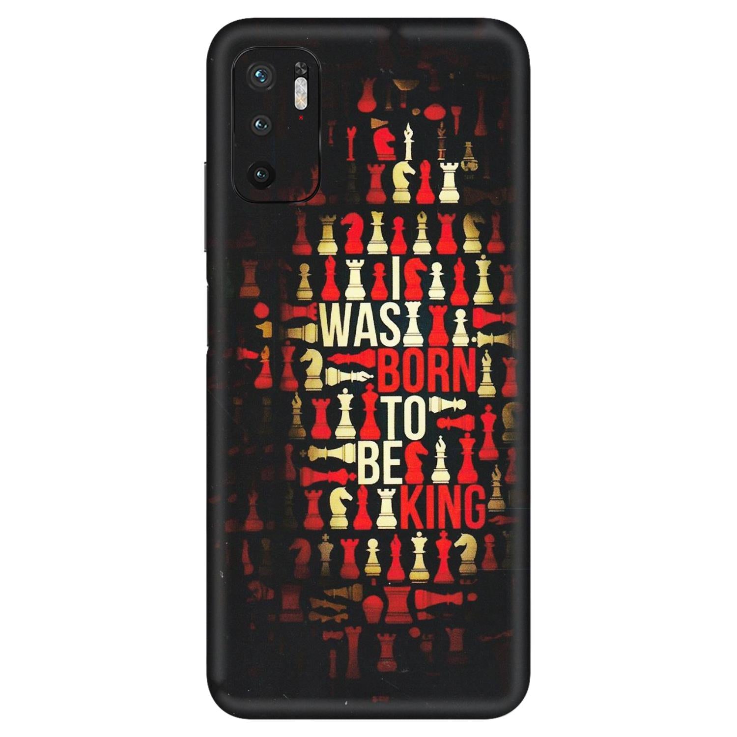 Xiaomi Redmi Phone Skins (All Models) - Born To Be King - Matte Finish (M-73) Redmi Note 10T 5G