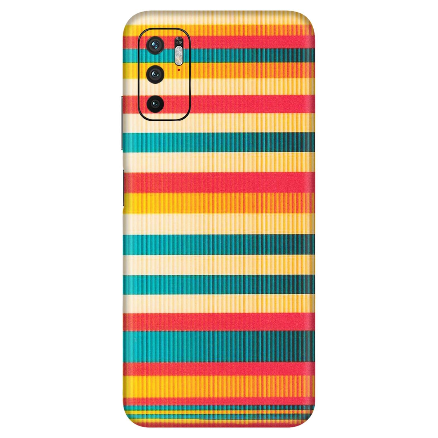 Xiaomi Redmi Phone Skins (All Models) - Colourful Stripes Soothing Effect - Matte Finish (M-86) Redmi Note 10T 5G