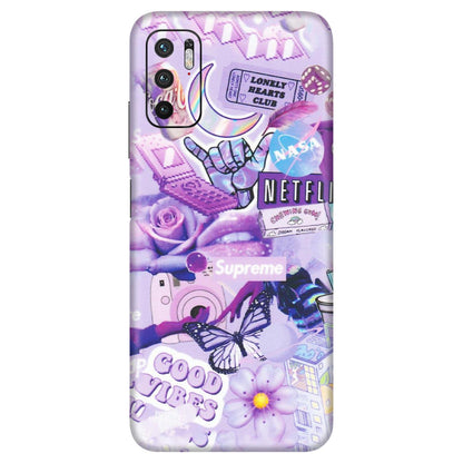 Xiaomi Redmi Phone Skins (All Models) - Supreme Purple Magic - Matte Finish (M-88) Redmi Note 10T 5G