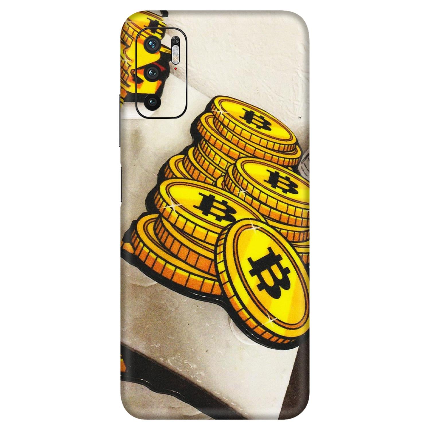 Xiaomi Redmi Phone Skins (All Models) - Billionaire Bitcoin Collection - Matte Finish (M-92) Redmi Note 10T 5G