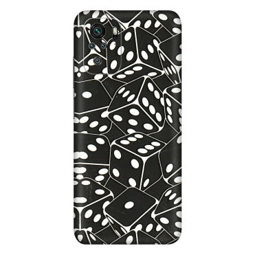 Xiaomi Redmi Phone Skins (All Models) - Big Black Dices - 3D Embossed Finish (L-106) Redmi Note 10