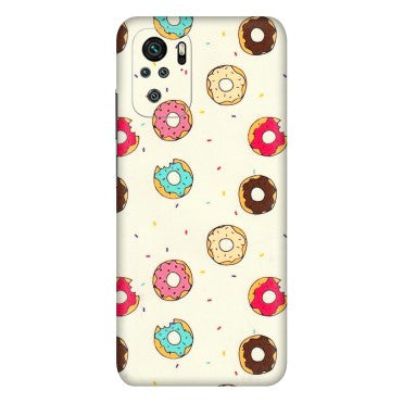 Xiaomi Redmi Phone Skins (All Models) - Mini Donuts Doodle Art - 3D Embossed Finish (L-122) Redmi Note 10