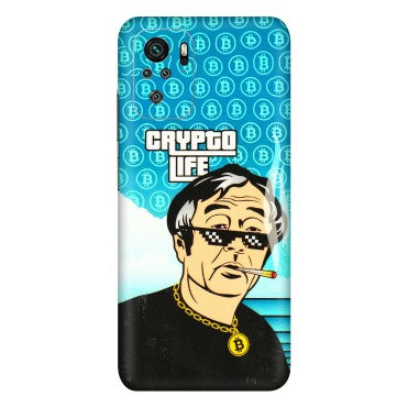 Xiaomi Redmi Phone Skins (All Models) - Crypto Thug Life - 3D Embossed Finish (L-179) Redmi Note 10