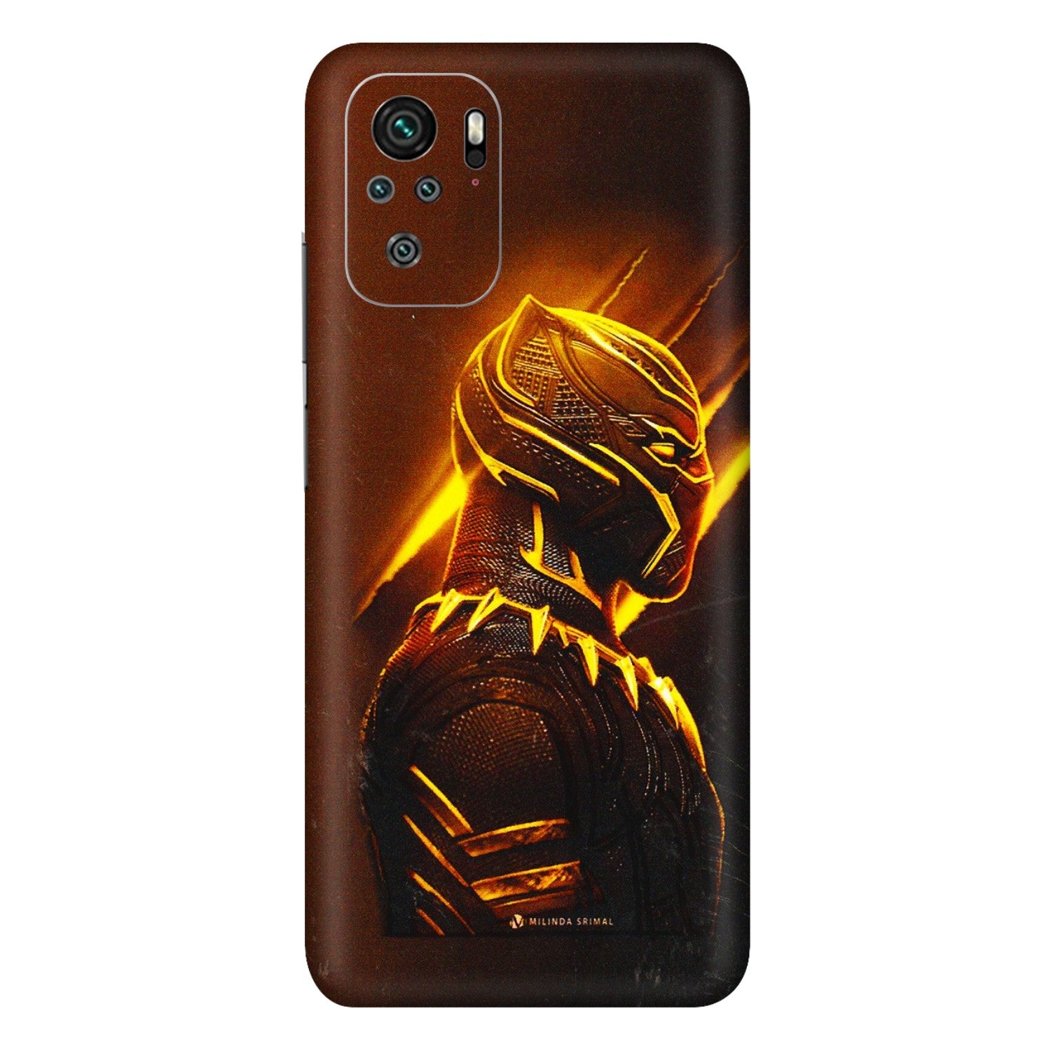 Xiaomi Redmi Phone Skins (All Models) - Gold Black Panther - 3D Embossed Finish (L-181) Redmi Note 10