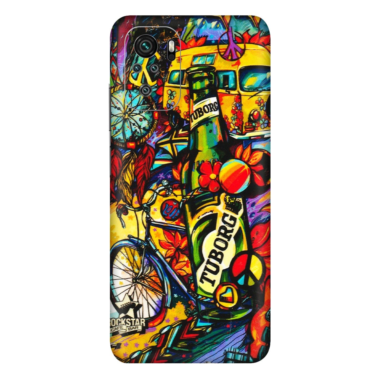 Xiaomi Redmi Phone Skins (All Models) - Cool Beer Bottle - 3D Embossed Finish (L-193) Redmi Note 10