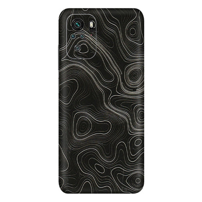Xiaomi Redmi Phone Skins (All Models) - Black Swirl - 3D Embossed Finish (L-196) Redmi Note 10