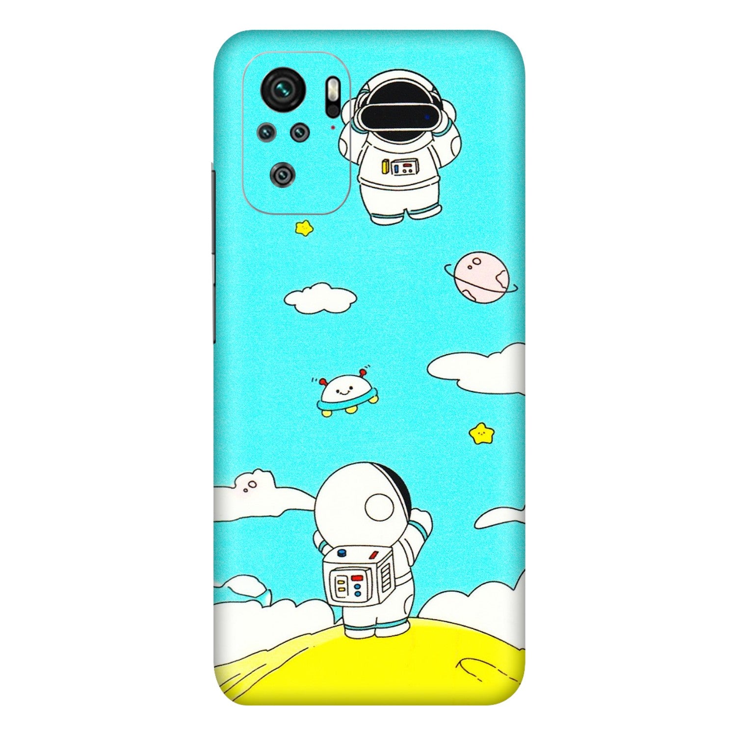 Xiaomi Redmi Phone Skins (All Models) - Blue Skies Astro Float - 3D Embossed Finish (L-230) Redmi Note 10