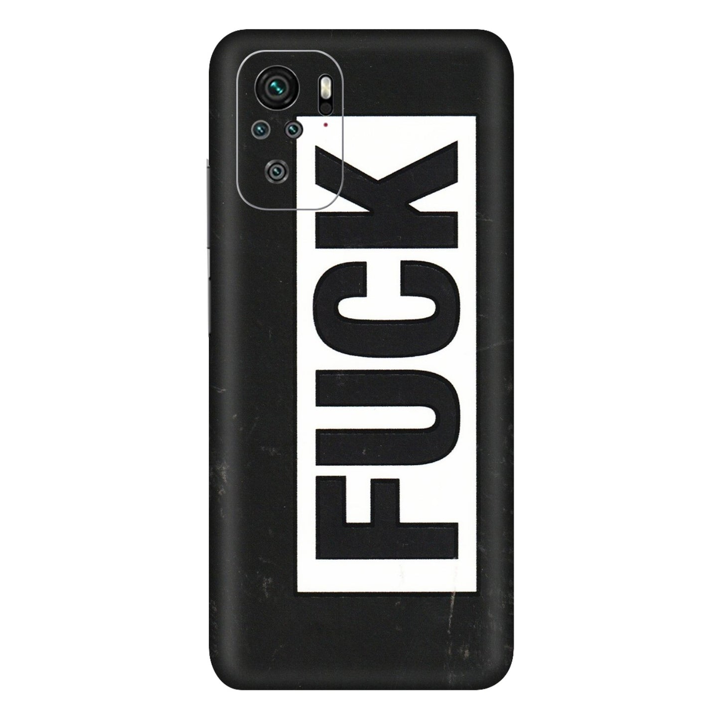 Xiaomi Redmi Phone Skins (All Models) - The F Word - 3D Embossed Finish (L-255) Redmi Note 10