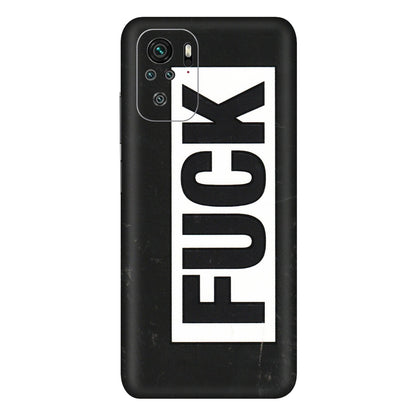 Xiaomi Redmi Phone Skins (All Models) - The F Word - 3D Embossed Finish (L-255) Redmi Note 10