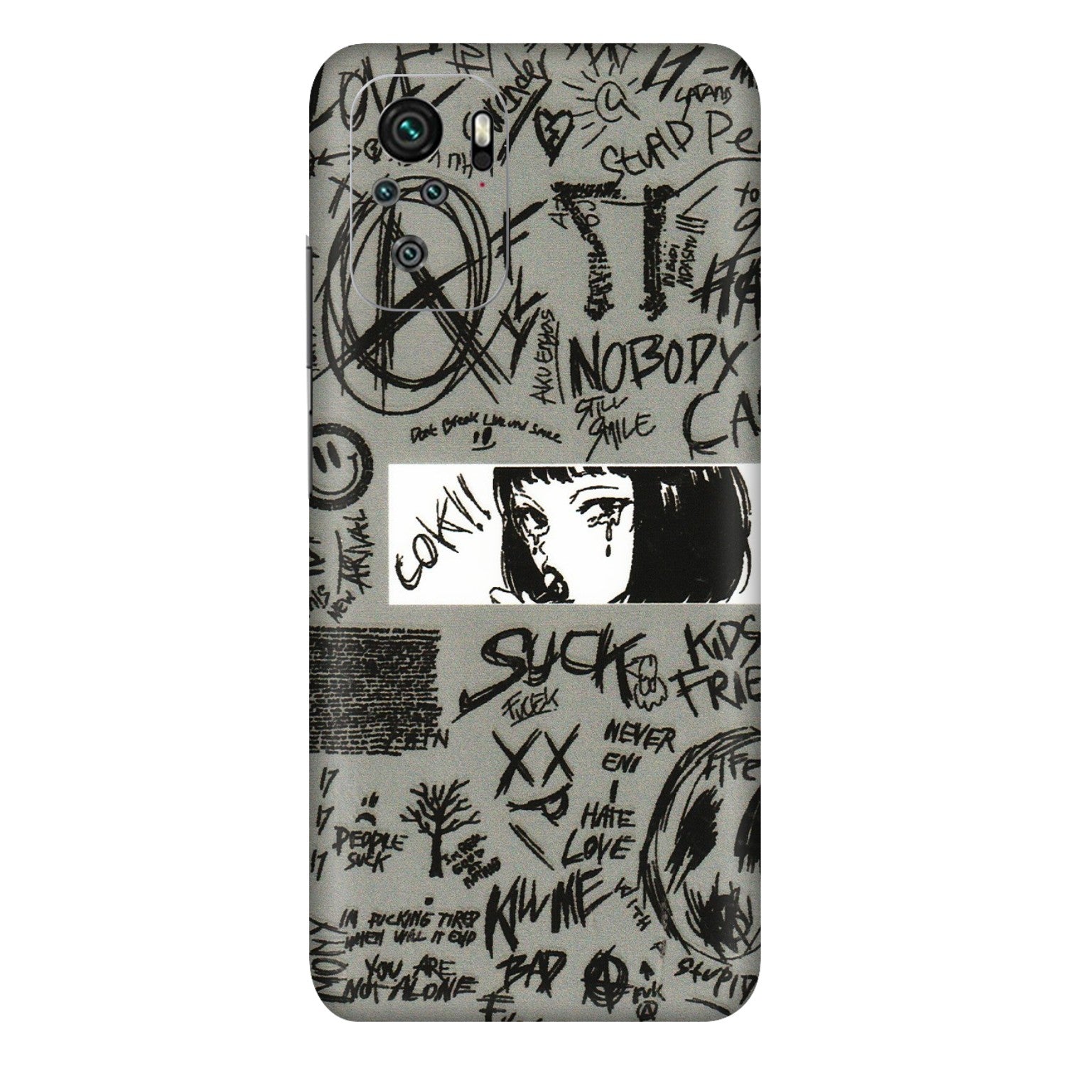 Xiaomi Redmi Phone Skins (All Models) - Never Have Love Anime - 3D Embossed Finish (L-260) Redmi Note 10